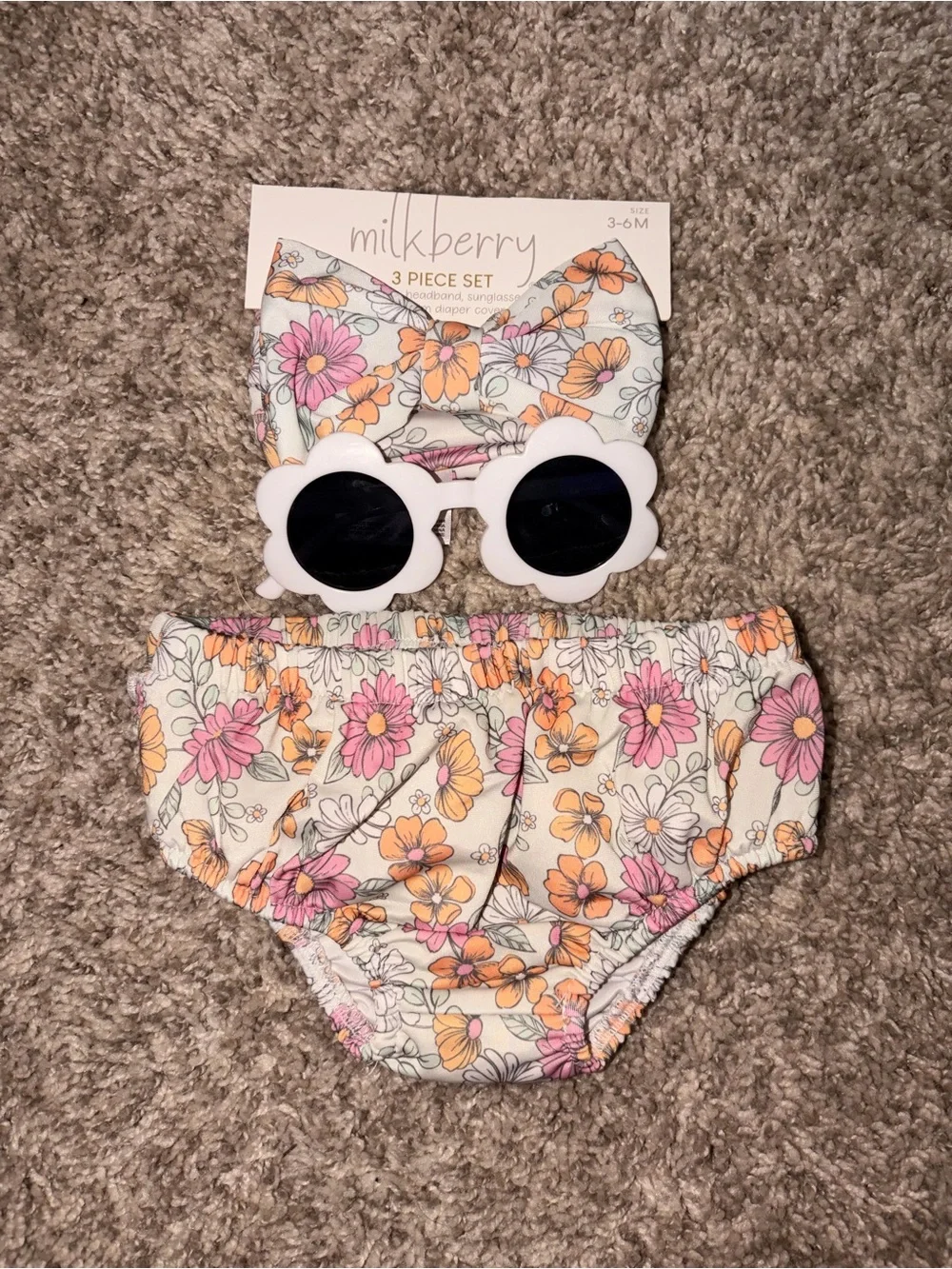 Milkberry 3-piece swim set 3-6M